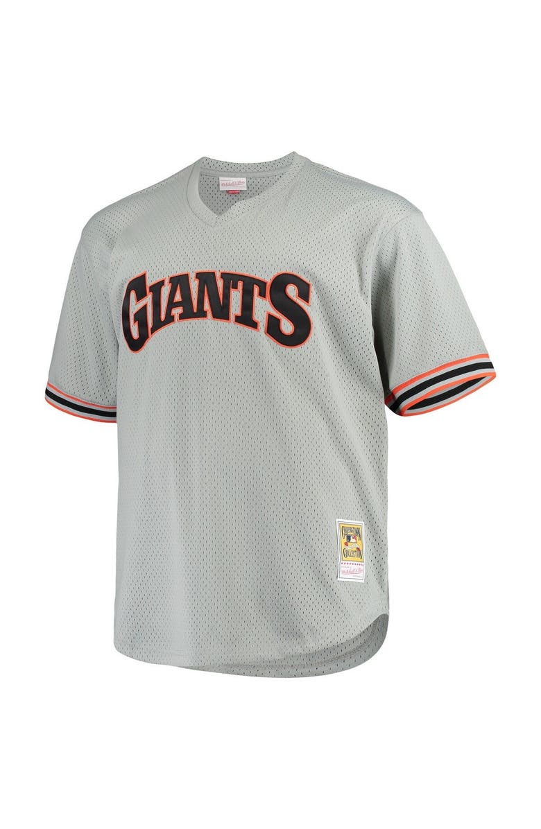 Mitchell & Ness Men's Mitchell & Ness Will Clark Gray San Francisco Giants Big & Tall Cooperstown Collection Mesh Batting Practice Jersey, Alternate, color, Gray