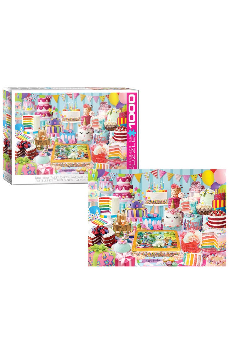 Eurographics Birthday Cake Party 1000 Piece Puzzle, Alternate, color, Multicolored