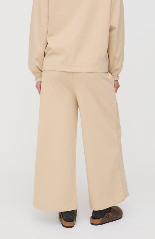 Turtledove London Organic Cotton Noor Wide Leg Trousers In Gray