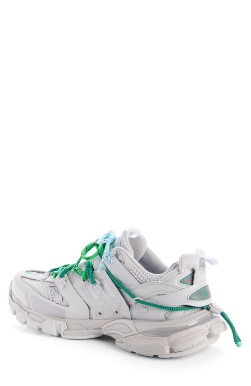 Balenciaga Track Trail Laces Sneakers Gray In White
