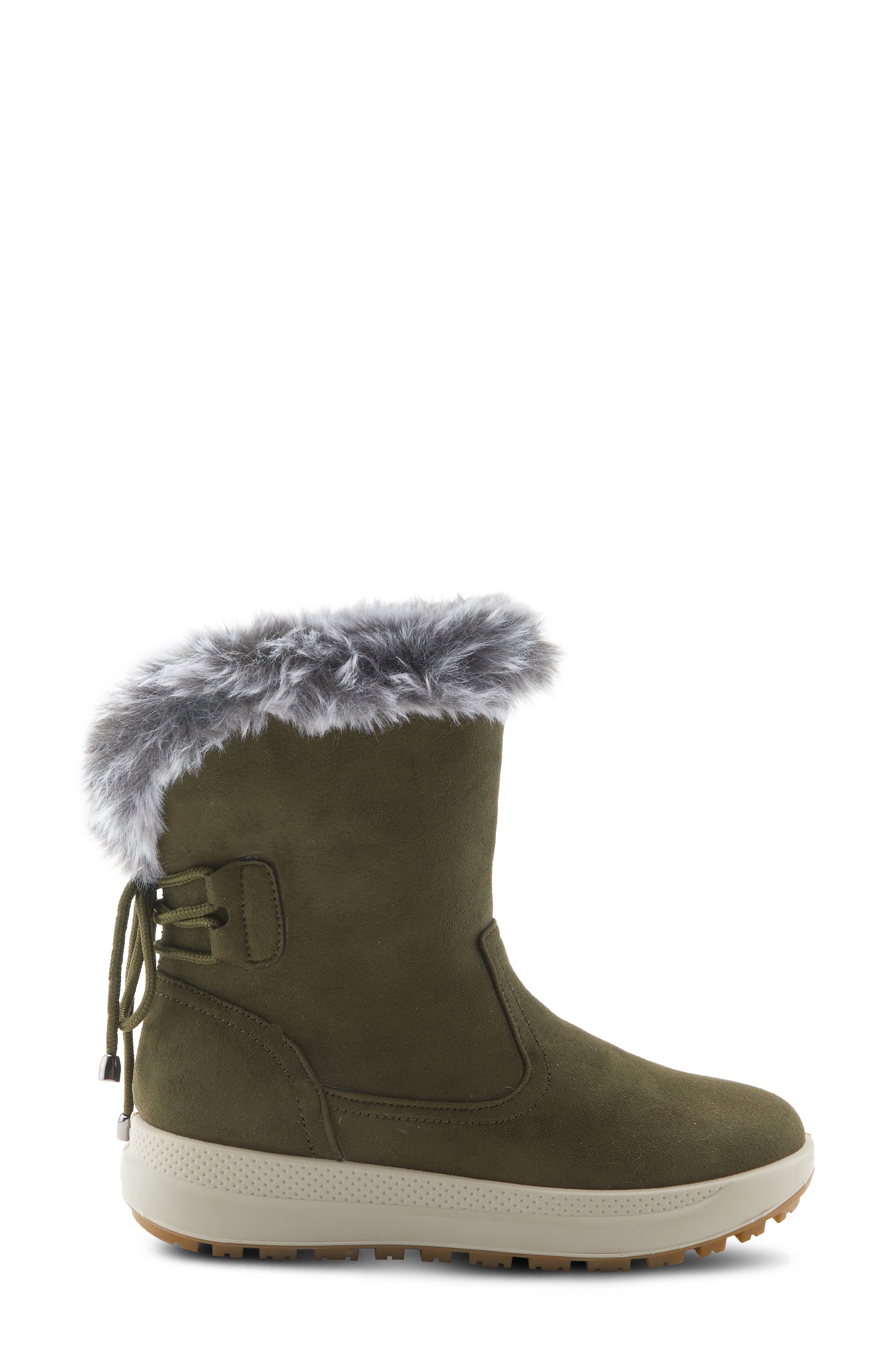 Flexus by Spring Step Snowbird Faux Fur Waterproof Boot, Alternate, color, 