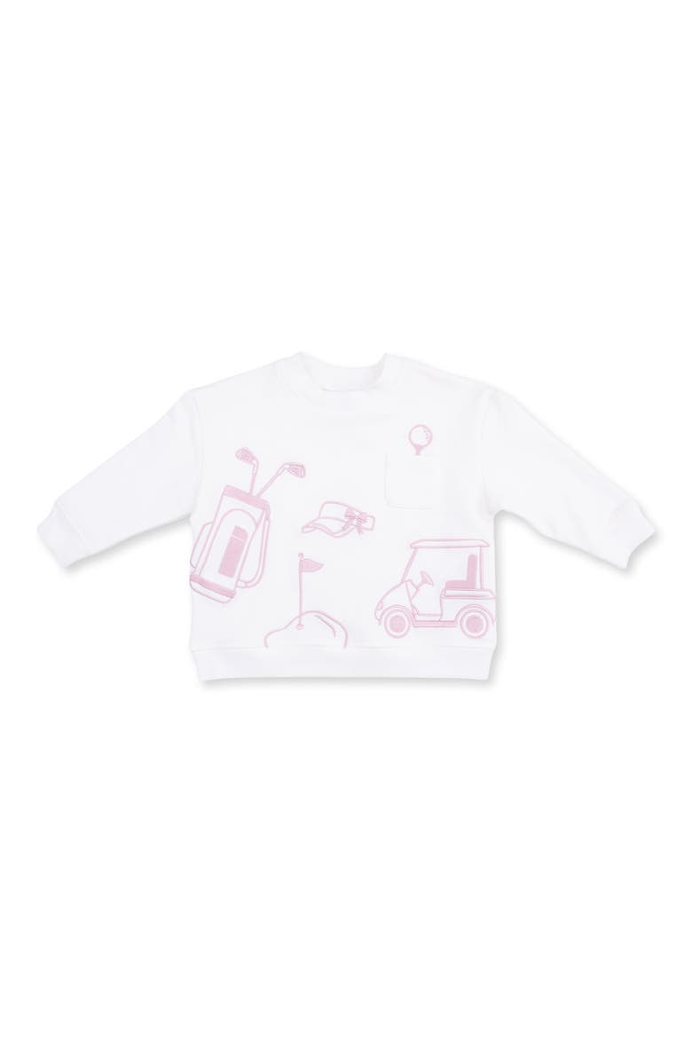 Kids' Golf Graphic Sweatshirt, Main, color, WHITE