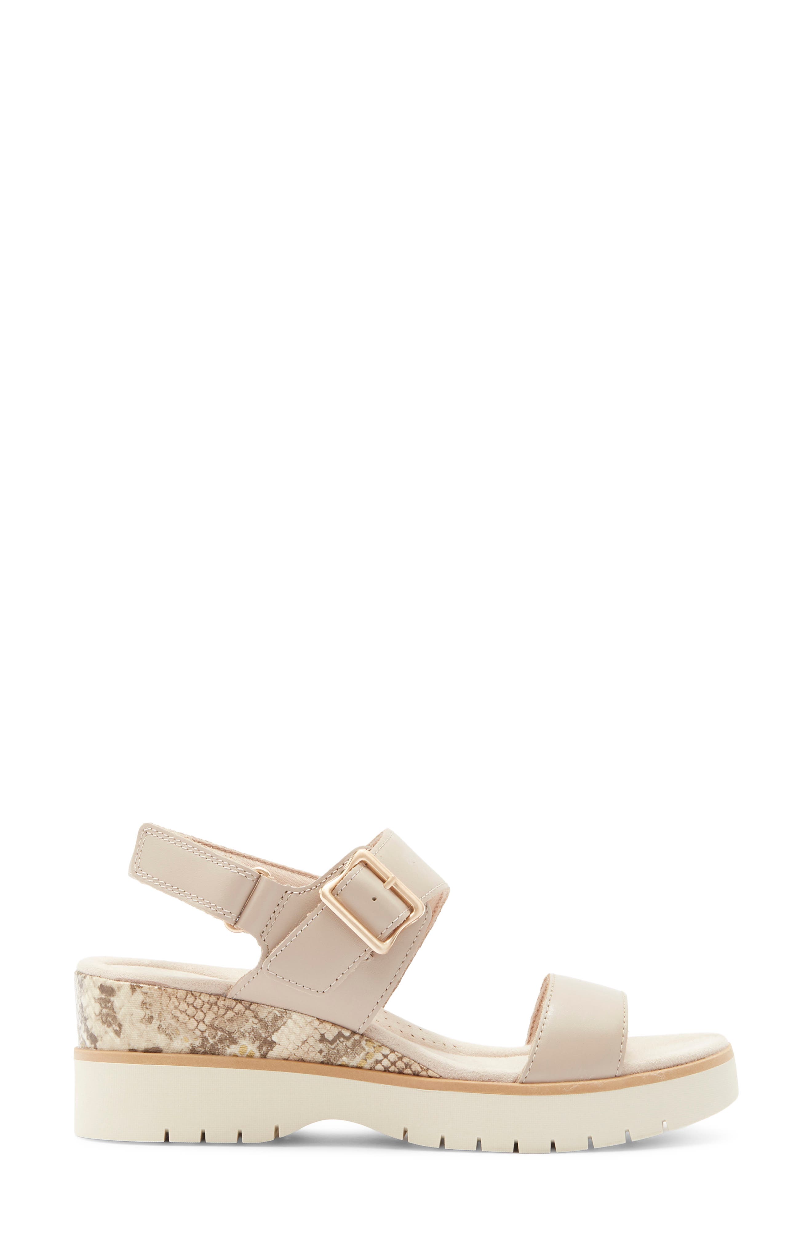 Diaz Rose Wedge Sandal, Alternate, color, SAND COMBI