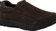 Lands' End Kids All Weather Suede Leather Slip On Moc Shoes
