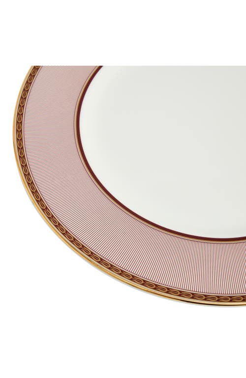 Wedgwood Red Splendor 22k Gold Accent Bone China Dinner Plate In Pink