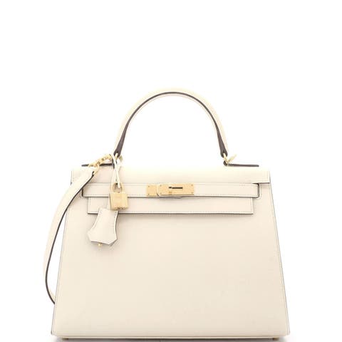Kelly Handbag Light Epsom with Gold Hardware 28