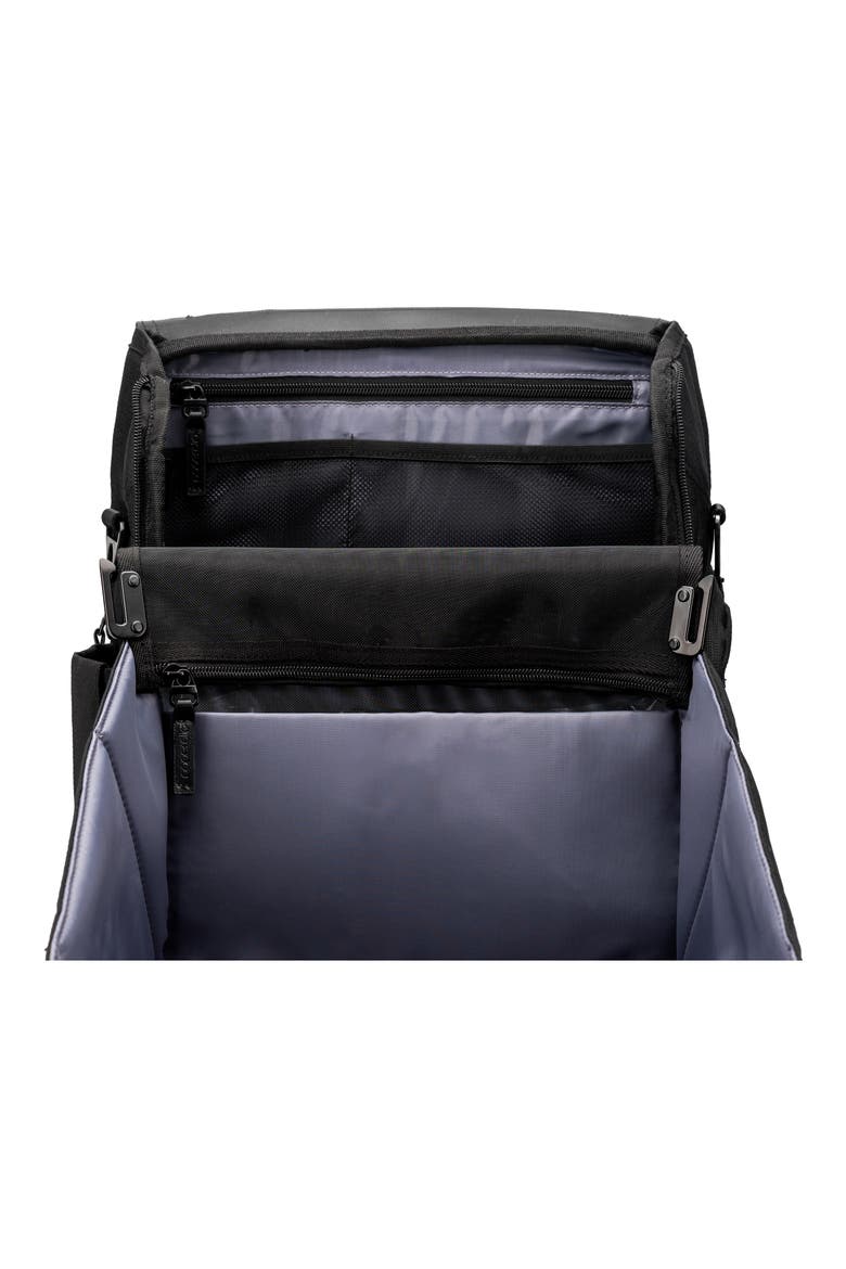 Willow Recycled Ocean Plastic Convertible Backpack Diaper Bag, Alternate, color, BLACK