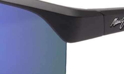 Maui Jim Paluna 99mm Polarizedplus2® Semi-rimless Sunglasses In Black