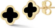 Ember Fine Jewelry 14K Gold Clover Stud Earrings
