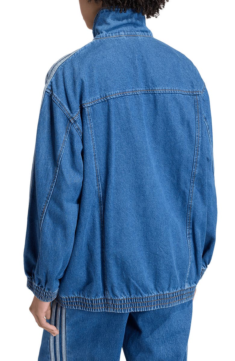 adidas Originals Firebird Denim Track Jacket, Alternate, color, Medium Vintage Denim