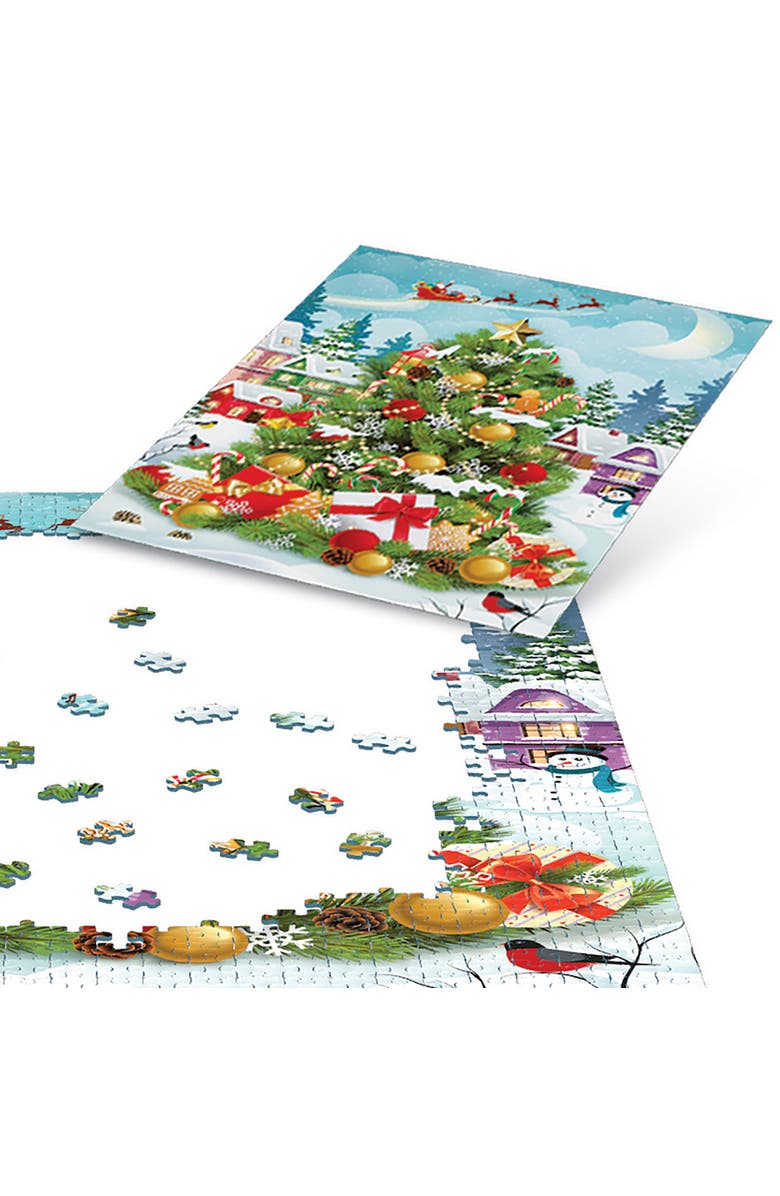 Eurographics Puzzle Tin Christmas Tree 550 Piece Jigsaw, Alternate, color, Multicolored