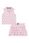 Logo Heart Sleeveless Polo & Skirted Bloomers Set