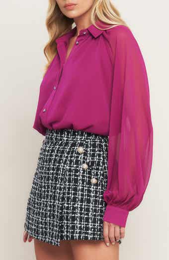 FLYING TOMATO Solid Button-Up Shirt