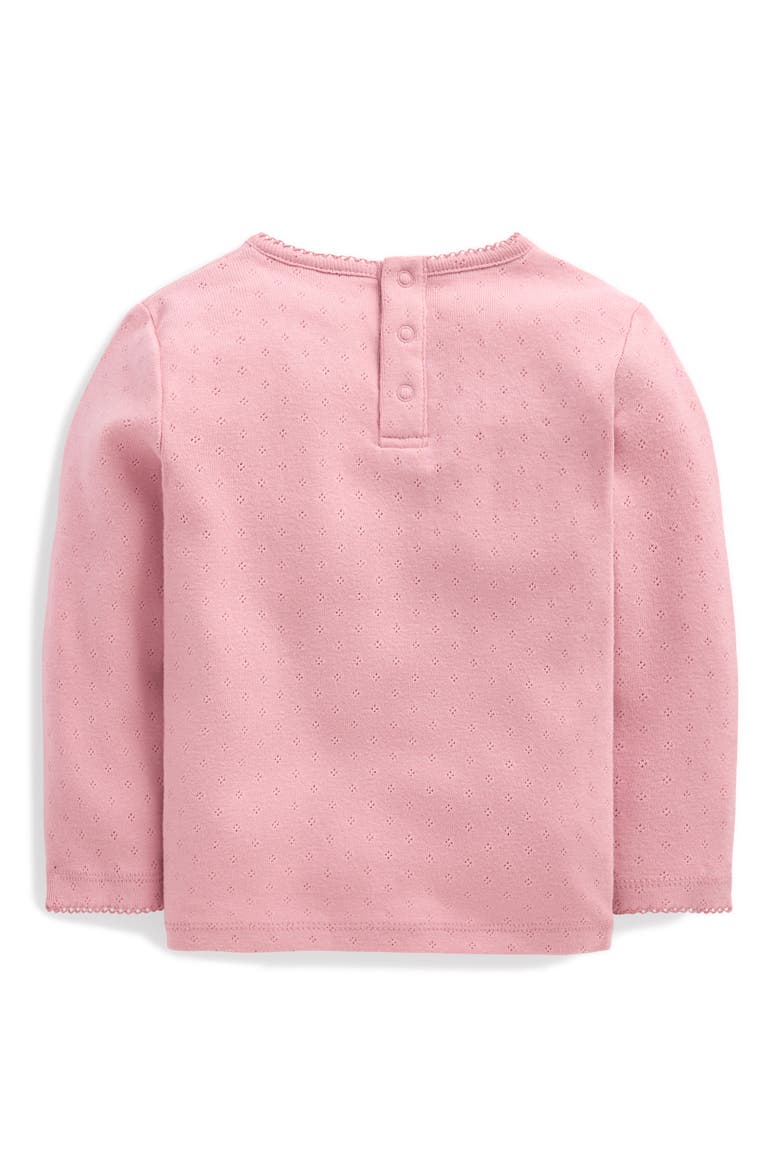 Kids' Cotton Pointelle Top, Alternate, color, PINK