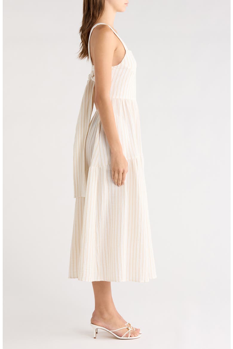 The Go-To Cotton Dress, Alternate, color, LIGHT KHAKI STRIPE