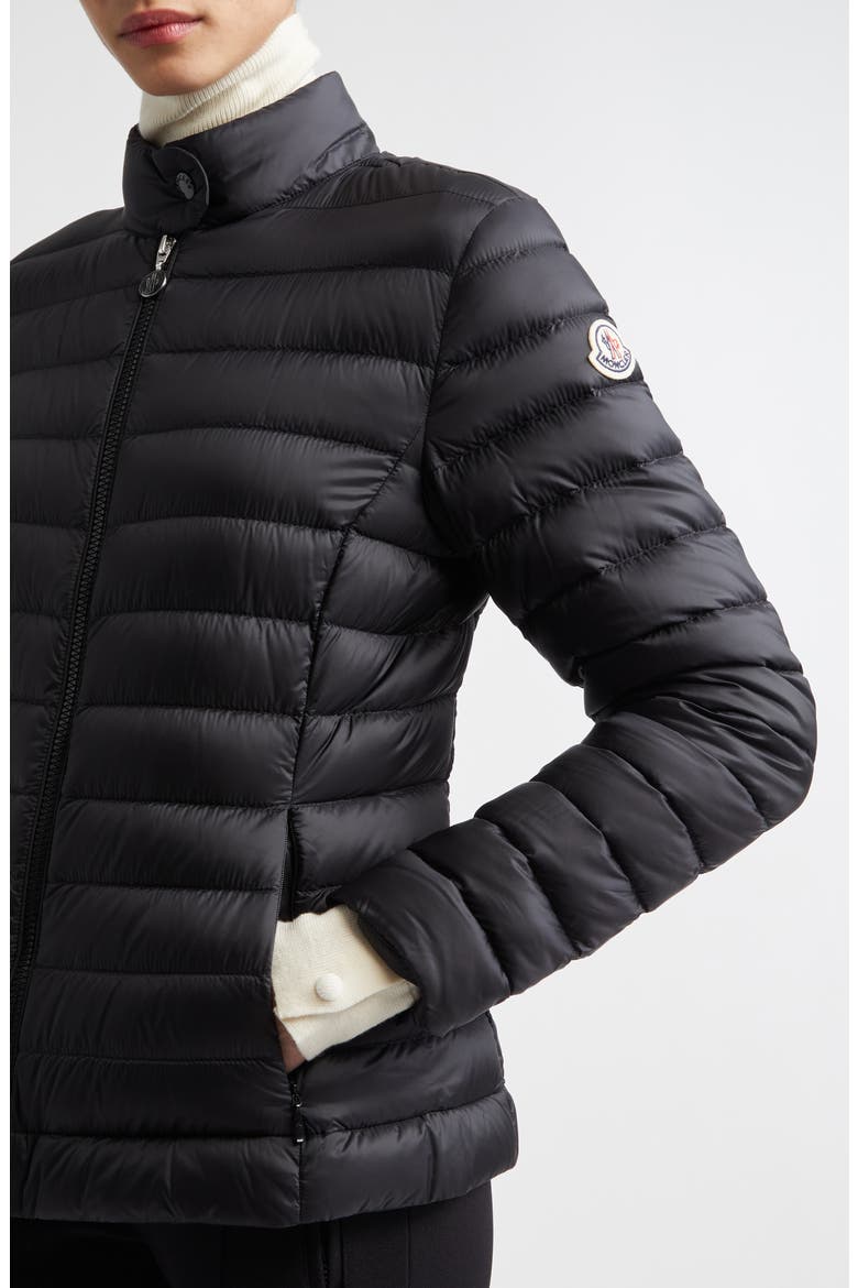 Igelle Down Puffer Jacket, Alternate, color, BLACK