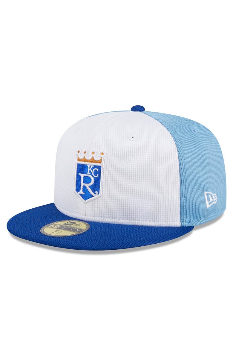 New Era Men's New Era  White Kansas City Royals 2024 Batting Practice 59FIFTY Fitted Hat, Main, color, 