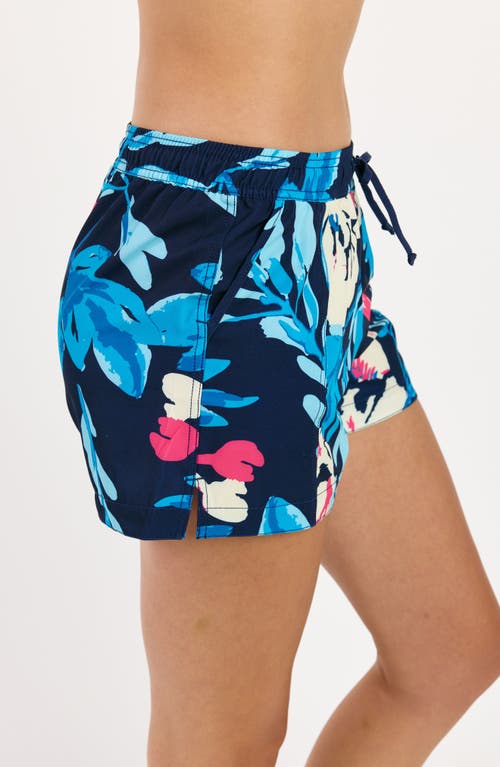 Calypsa Women's 2"-3" Board Shorts - Patterns In Blue