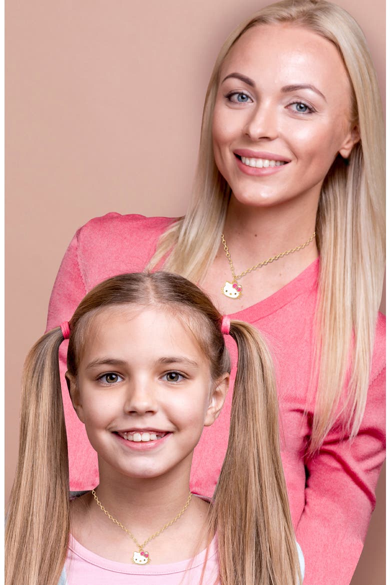 x Hello Kitty® Mommy & Me Necklaces, Alternate, color, GOLD AND WHITE