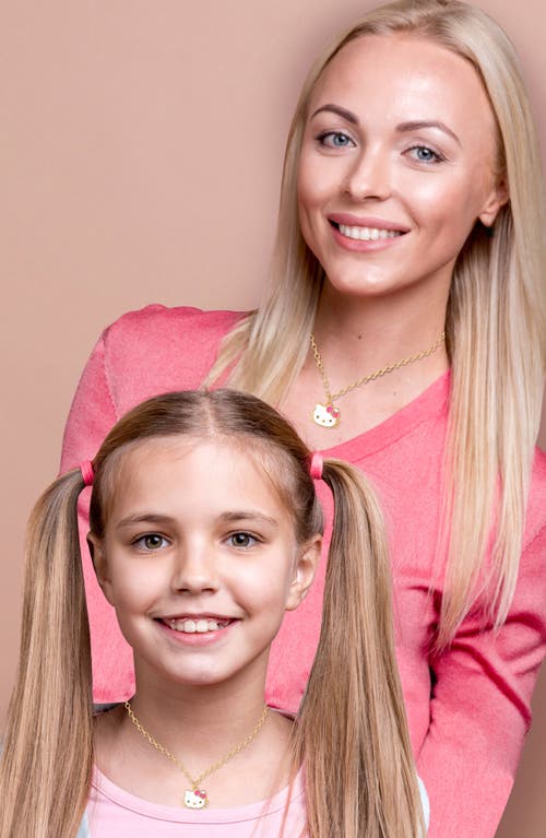 Jacmel X Hello Kitty® Mommy & Me Necklaces In Gold And White