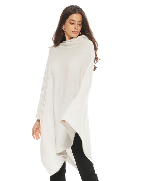 Pure Cashmere Long Poncho