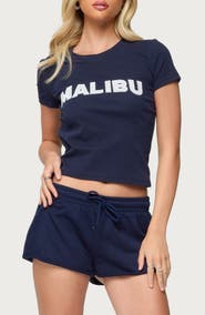 EDIKTED Pacific Coast Crop T-Shirt