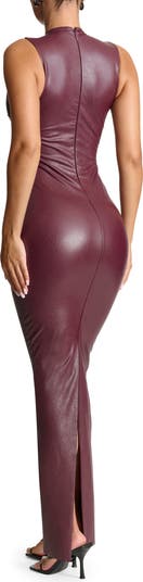 Liquid Faux Suede All Faux Love Maxi Dress