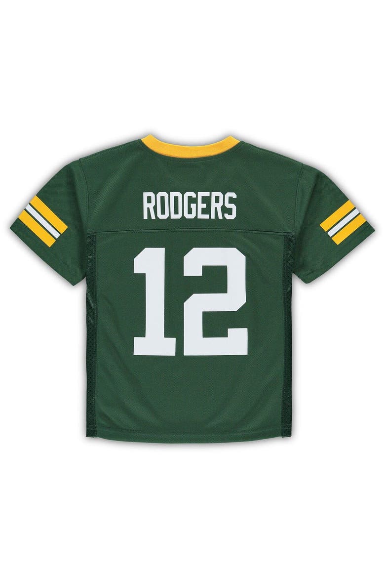 Preschool Aaron Rodgers Green Green Bay Packers Replica Player Jersey, Alternate, color, Green