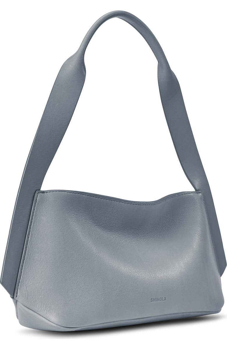 Shinola Small Derby Leather Shoulder Bag, Alternate, color, Mist