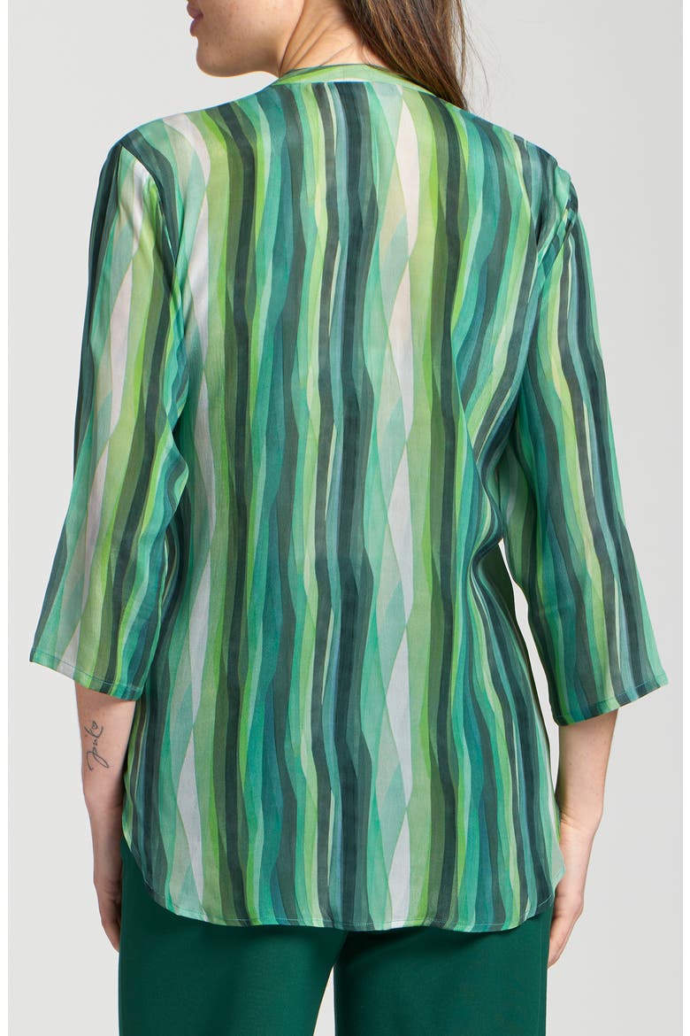 Abstract Print Button-Up Shirt, Alternate, color, FOREST GREEN