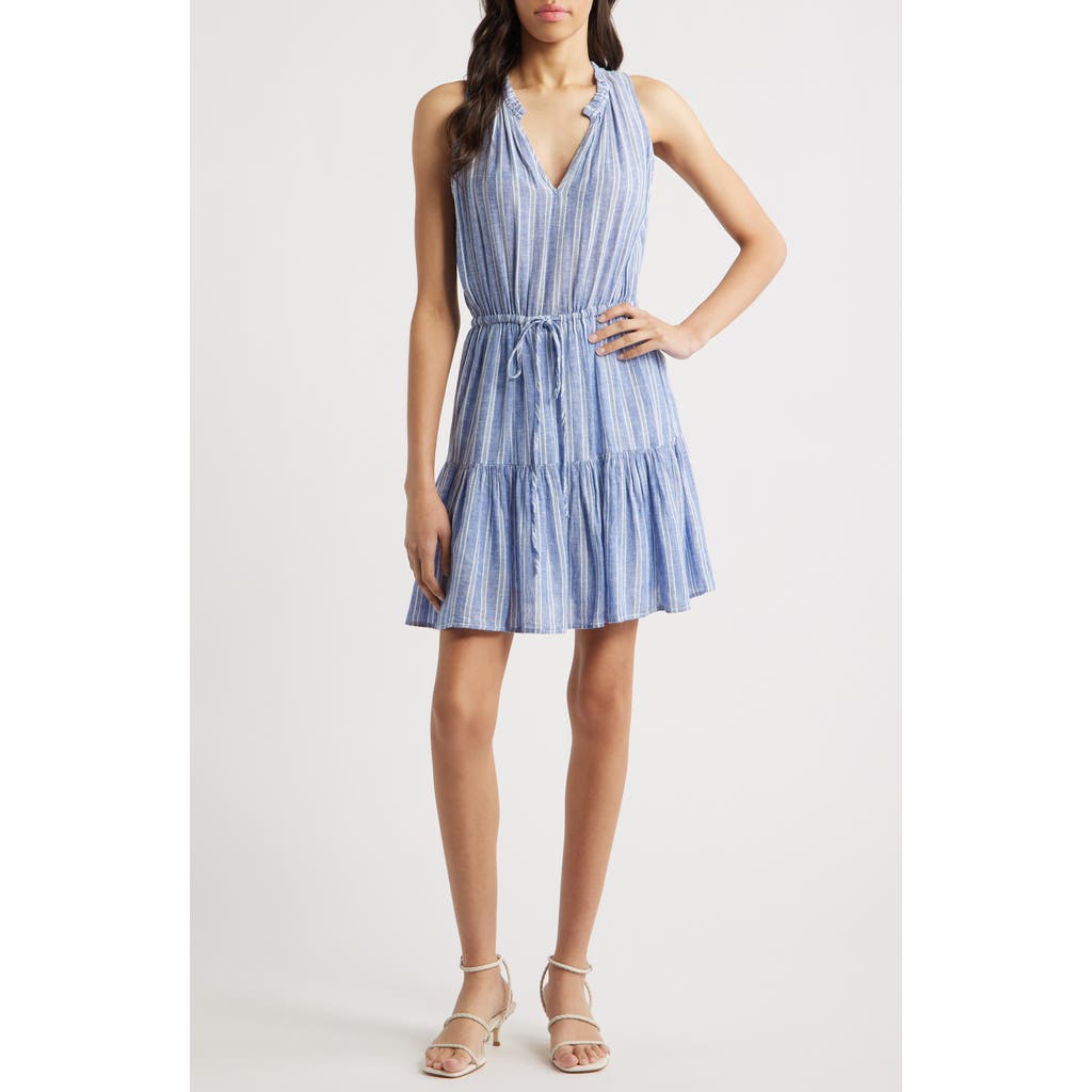 Rails Albany Stripe Tiered Linen Blend Dress in Lake View Stripe  product