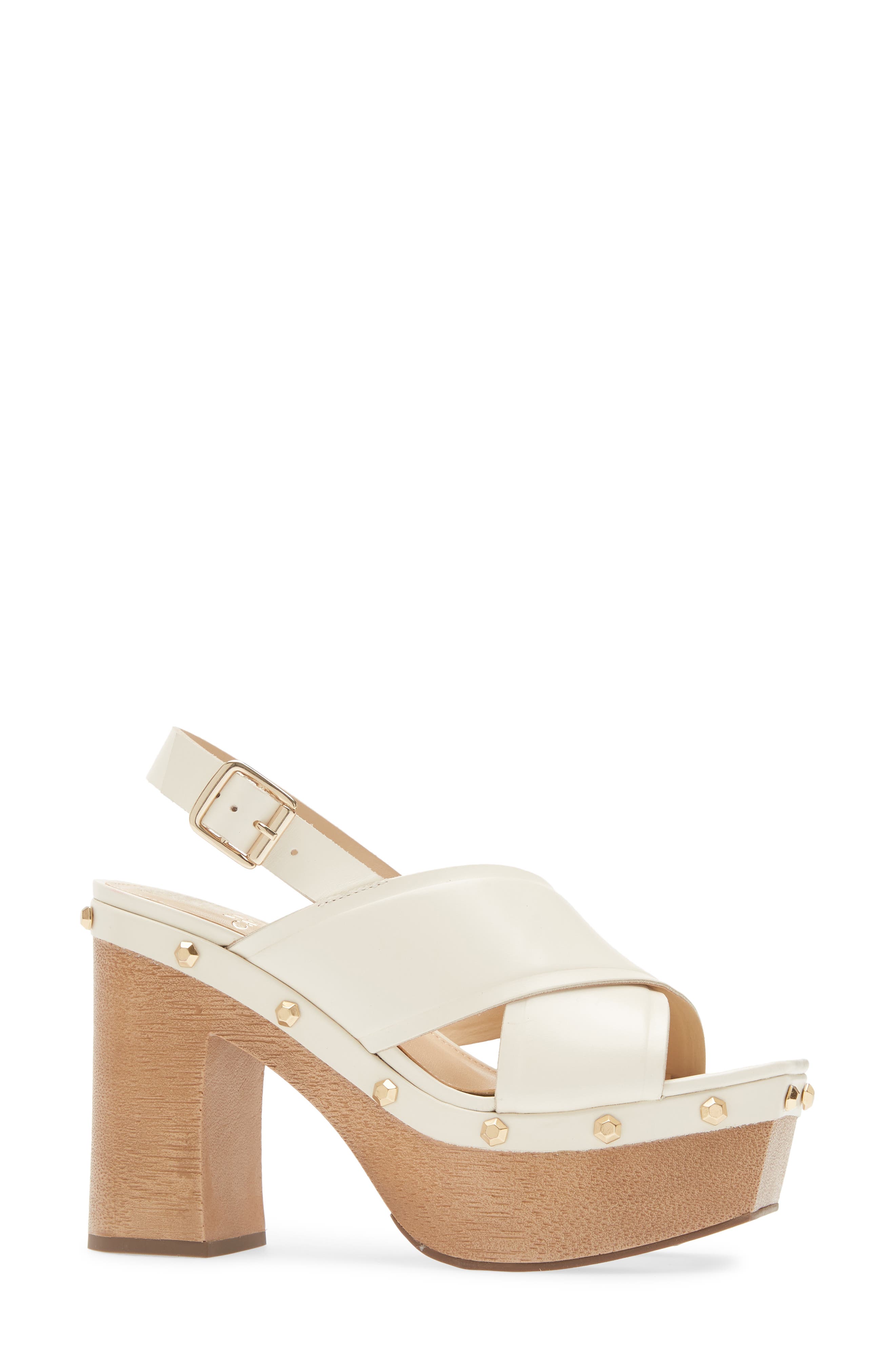Jenevya Slingback Platform Sandal, Alternate, color, CREAMY WHITE COW PARADISE