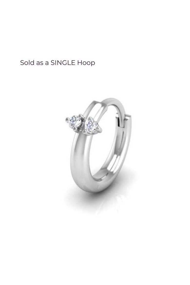 Twin Hoop, Main, color, Silver
