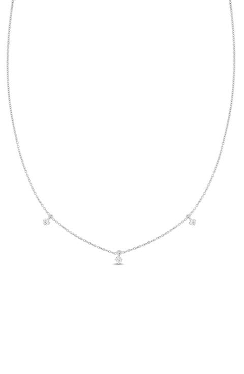 Audrey Diamond Station Necklace