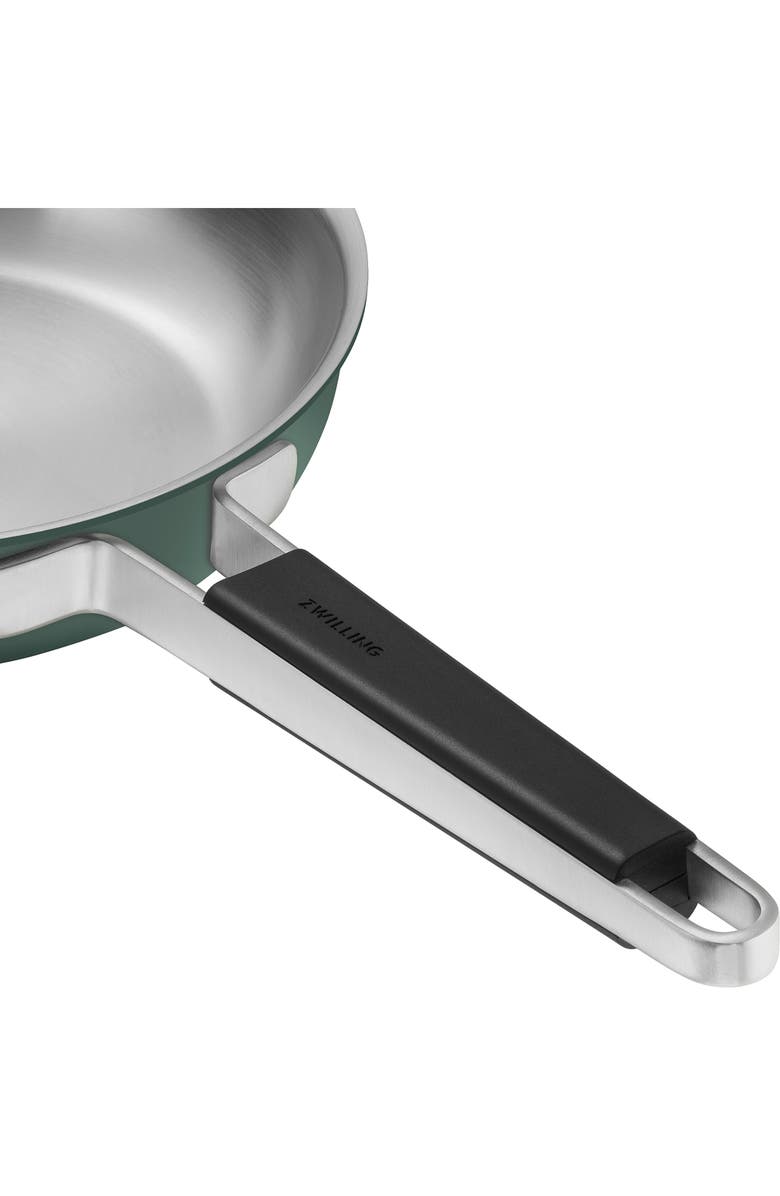 ZWILLING Pure 9.5-Inch Stainless Steel Green Sauté Pan, Alternate, color, Green