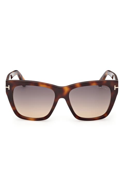 Flynn 55mm Gradient Butterfly Sunglasses