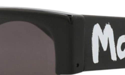 Alexander Mcqueen Mcqueen 54mm Half Rim Sunglasses In Gray