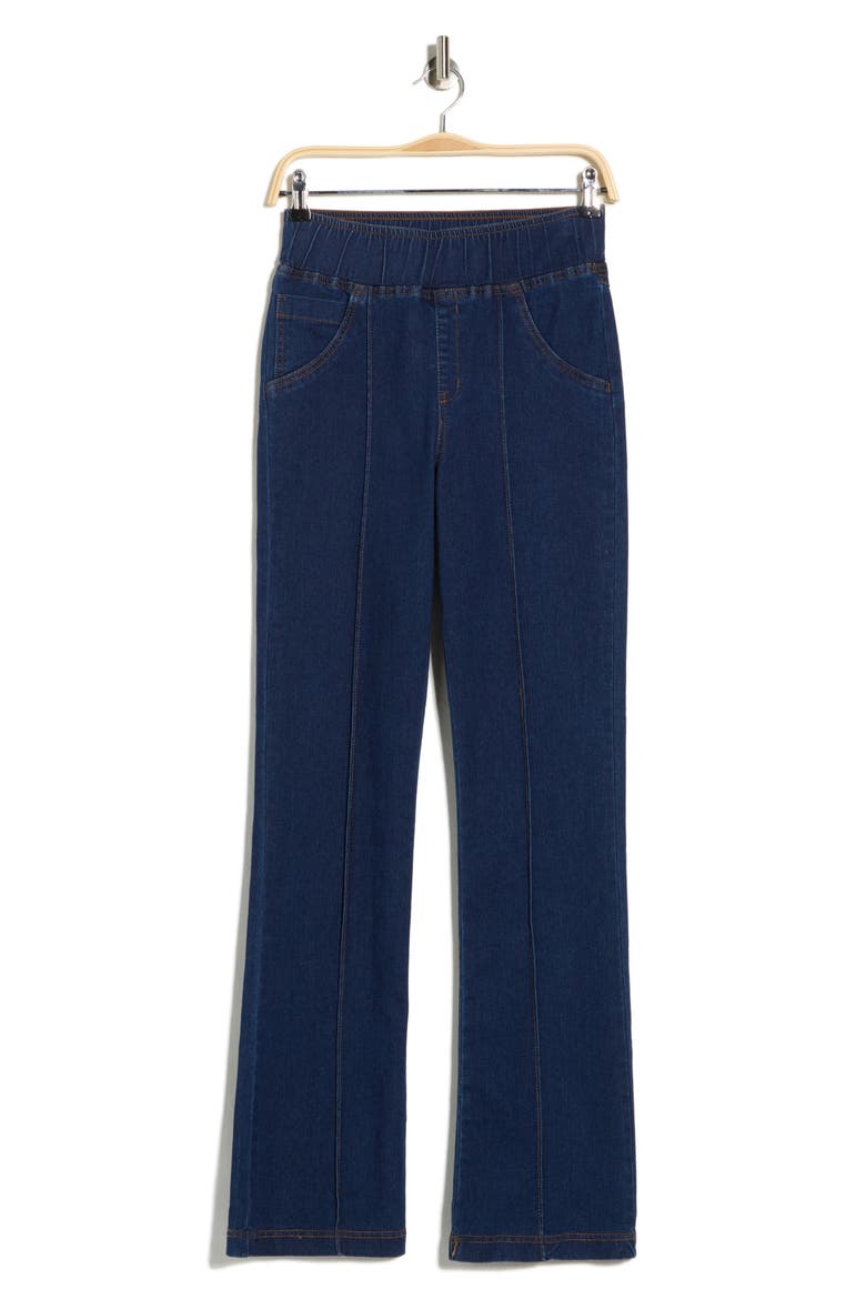 Denim Bootcut Leggings, Alternate, color, DARK INDIGO