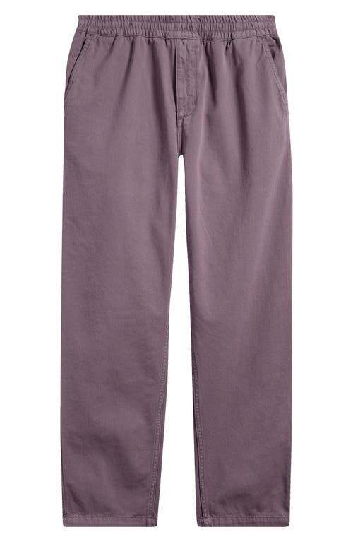 Carhartt Work In Progress Flint Straight Leg Twill Pants In Manta Garment Dyed