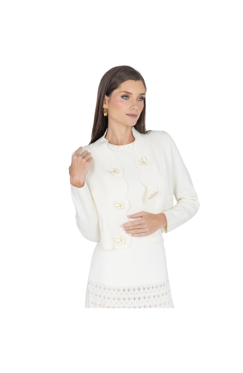 AKALIA Annie Long Sleeve Jacket, Alternate, color, White