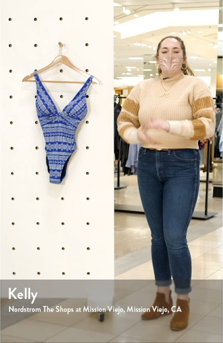 Isla Plunge One-Piece Swimsuit, sales video thumbnail