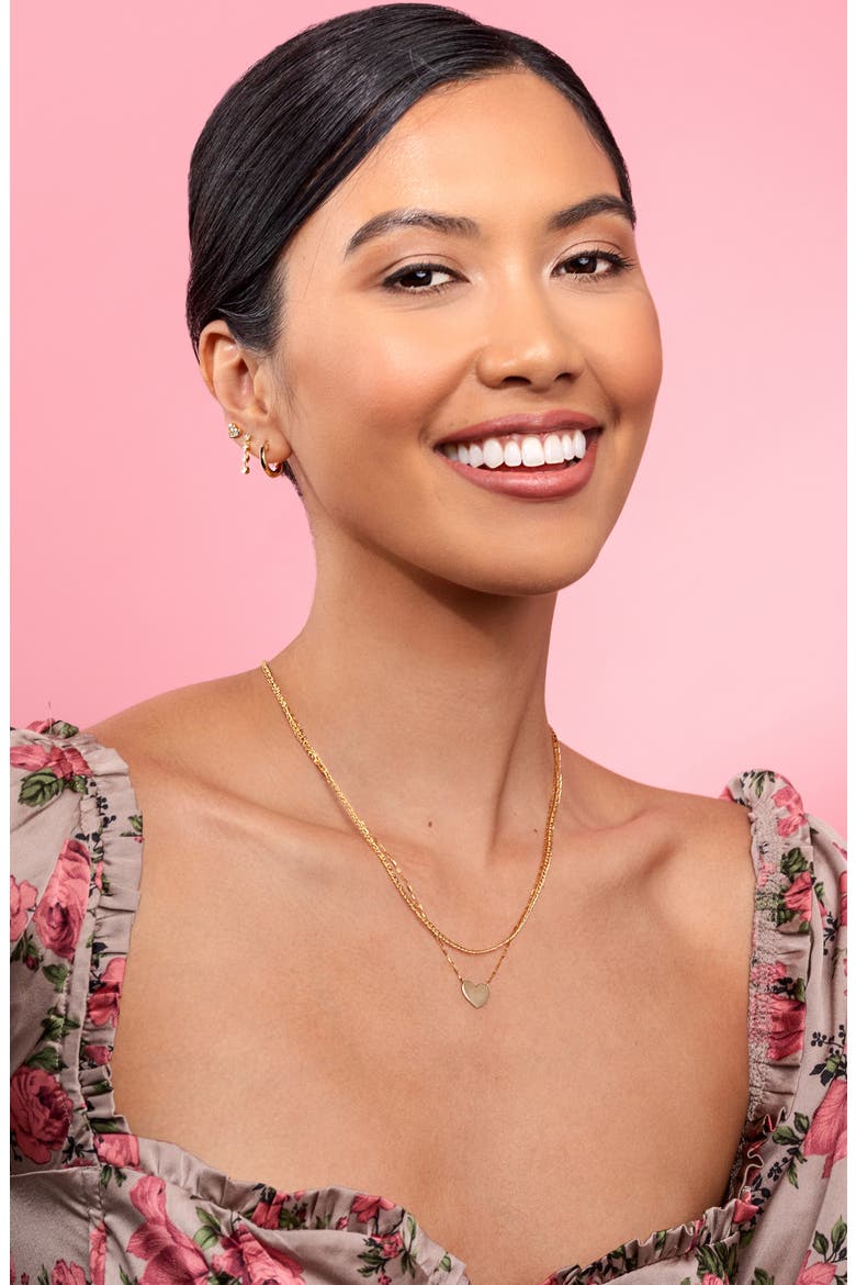 14K Gold Double Curb Chain Necklace (Nordstrom Exclusive), Alternate, color, 14K YELLOW GOLD