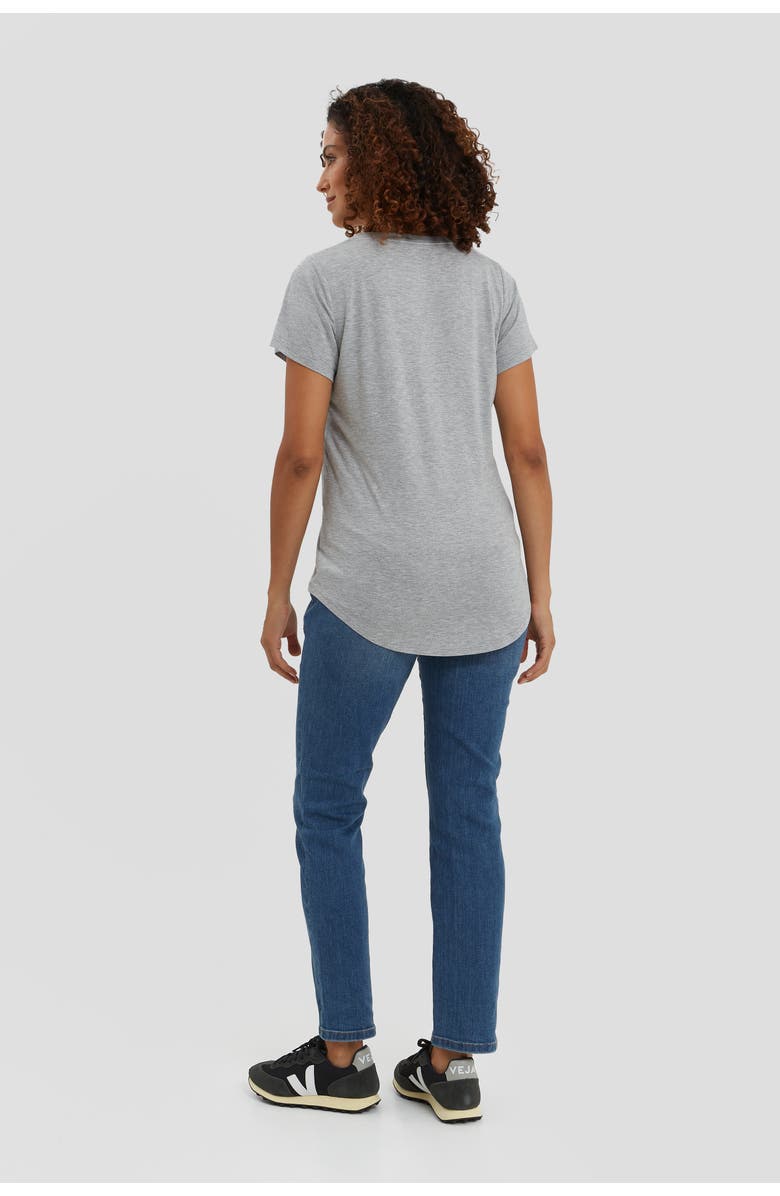 Nom Maternity The Maternity & Nursing Tee, Alternate, color, Heather Grey