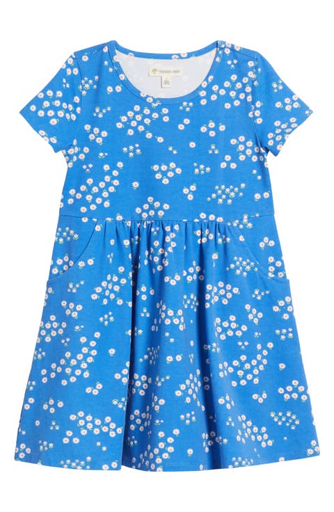 Kids' Printed Stretch Cotton Blend T-Shirt Dress (Little Kid & Big Kid)