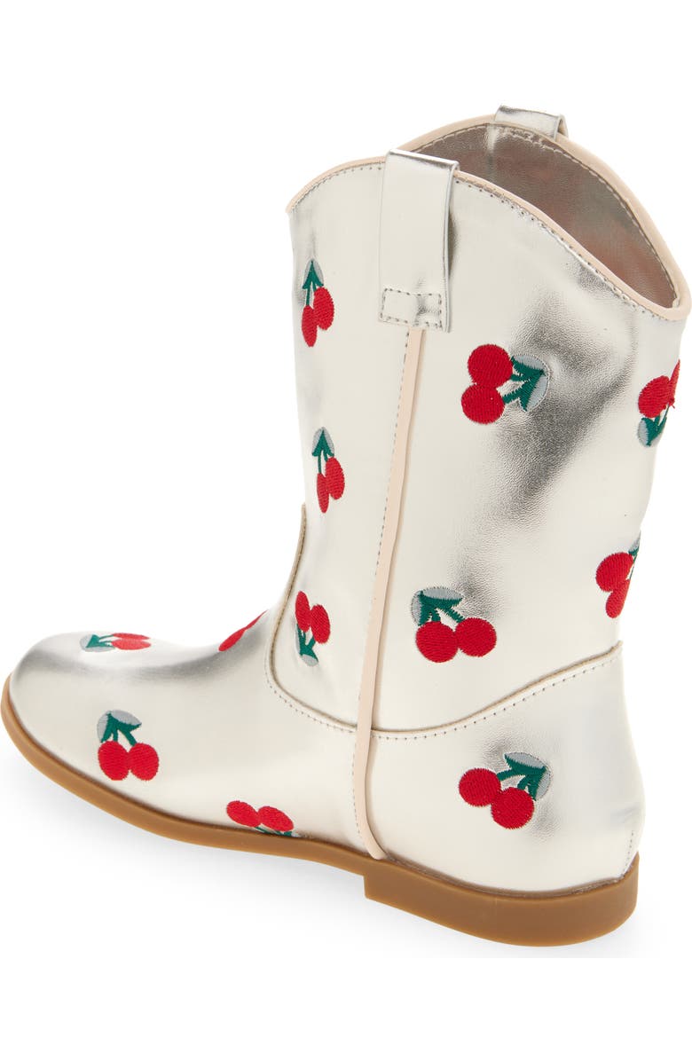Tucker + Tate Kids' Gabi Cherry Embroidery Western Boot, Alternate, color,