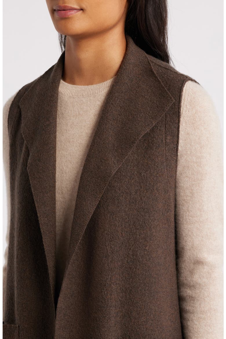 Longline Wool Vest, Alternate, color, WREN