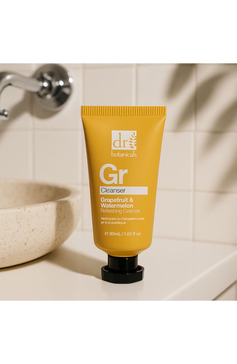 DR BOTANICALS Grapefruit 
Watermelon Refreshing Cleanser 30ml, Alternate, color, White