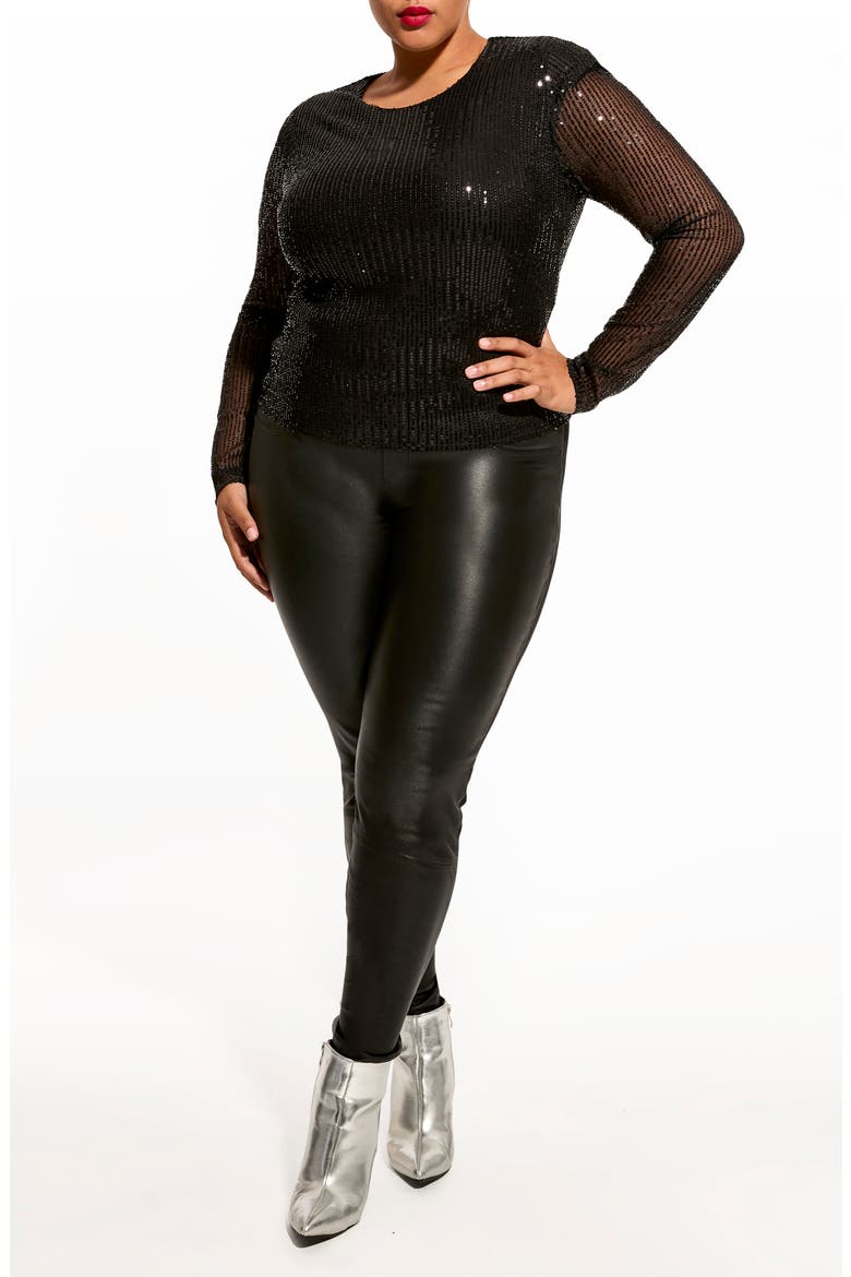 Honor Shoulder Top, Alternate, color, BLACK