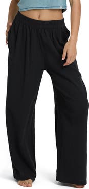 Billabong Follow Me Wide Leg Cotton Cover-Up Pants
