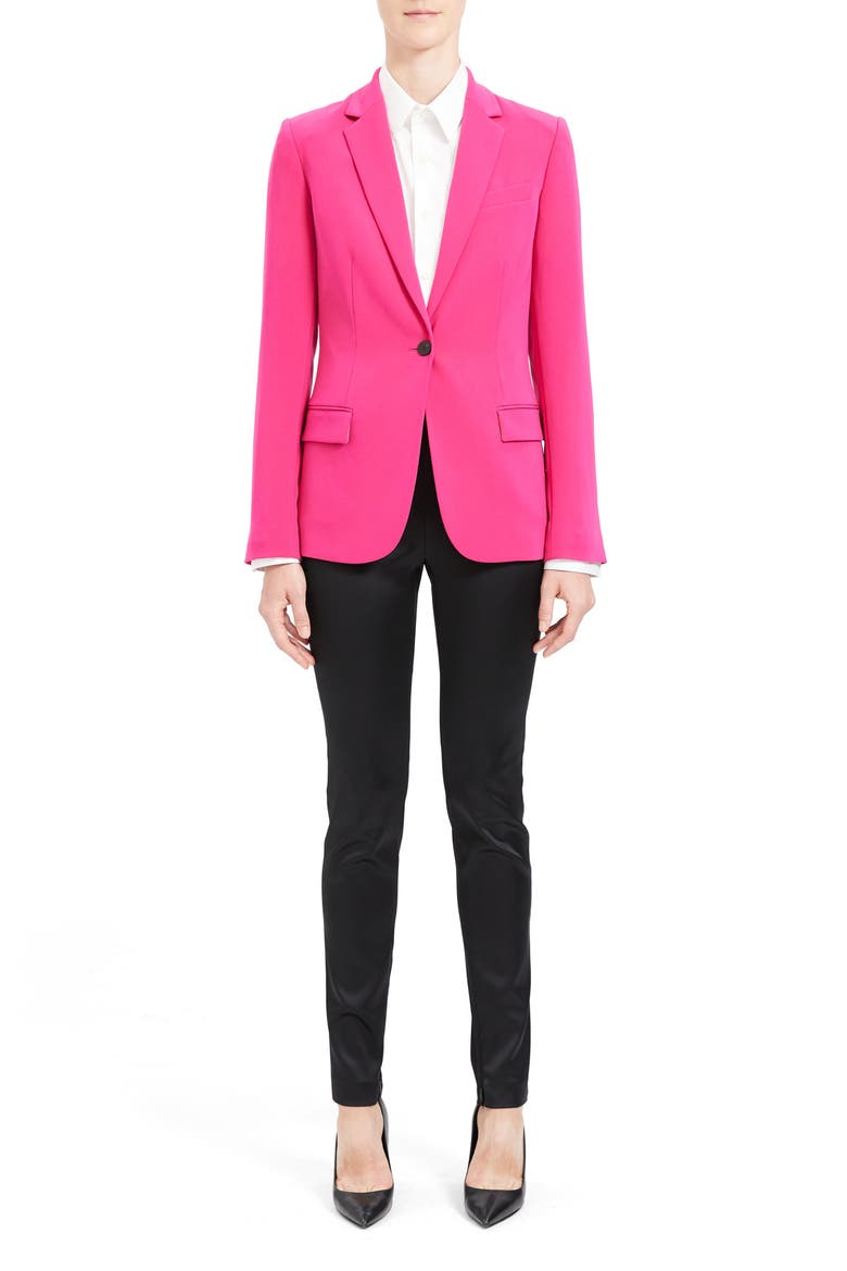 Classic Staple Blazer, Alternate, color, MAGENTA